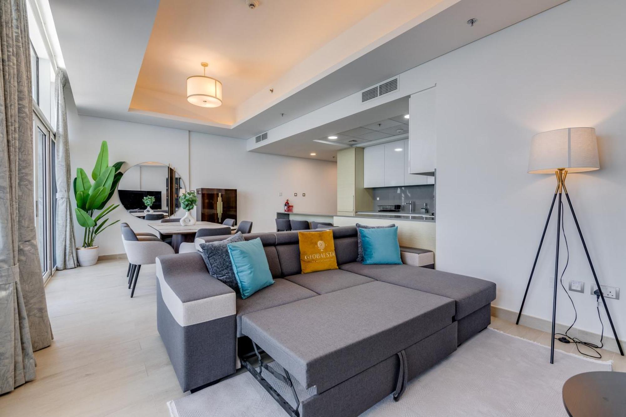 Luxury Azizi Mina Beachfront Apartments Dubai Bagian luar foto